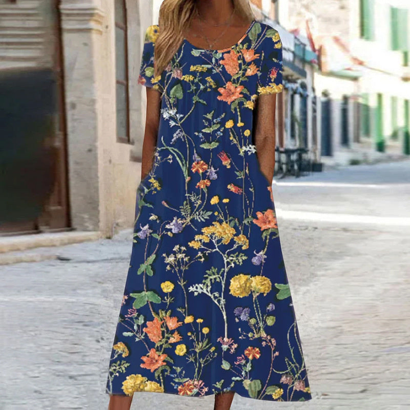 Robe Fleurie avec Couverture du Ventre