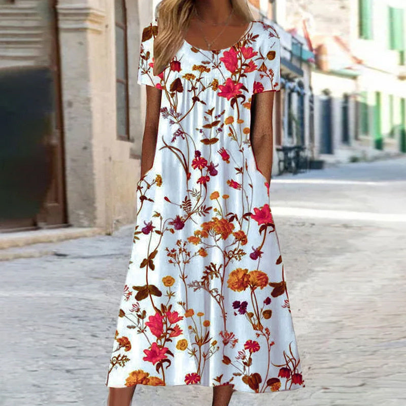 Robe Fleurie avec Couverture du Ventre