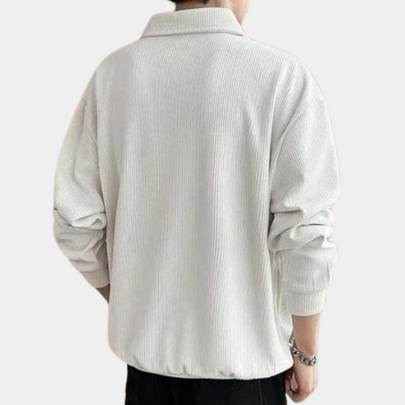 Pull demi-zippé confortable et élégant pour hommes