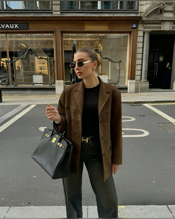 Blazer en daim - Chic d'Automne