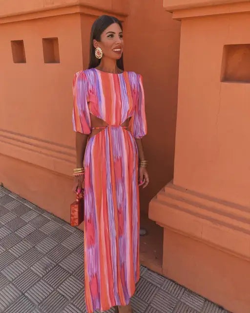 Robe Élegante Dos Nu pour Femmes