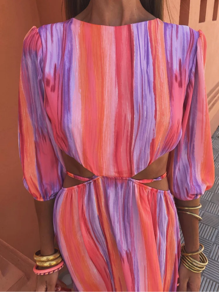 Robe Élegante Dos Nu pour Femmes