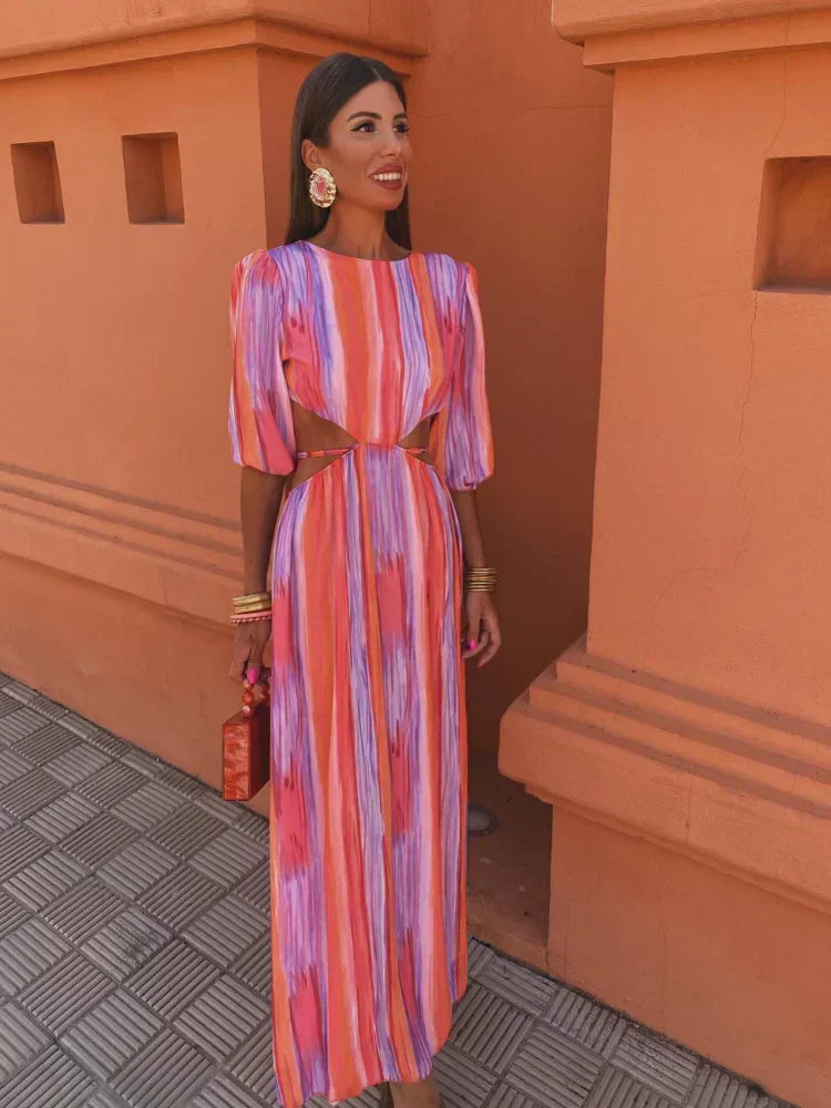 Robe Élegante Dos Nu pour Femmes