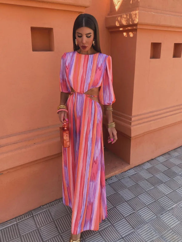 Robe Élegante Dos Nu pour Femmes
