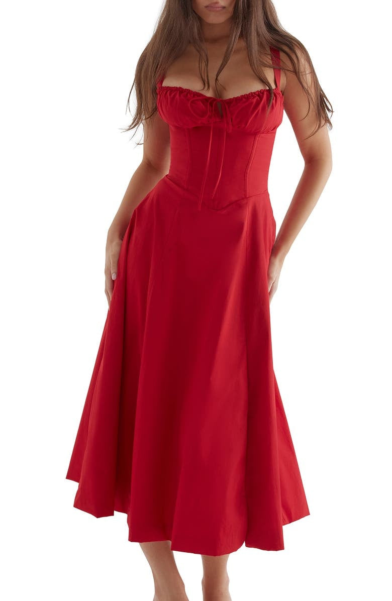 Robe élégante à taille marquée pour un look chic et intemporel