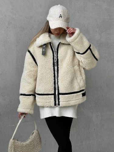 Manteau en peluche élégant et confortable pour chaque occasion