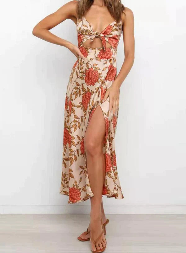 Robe élégante avec imprimé floral, parfaite pour toutes les occasions