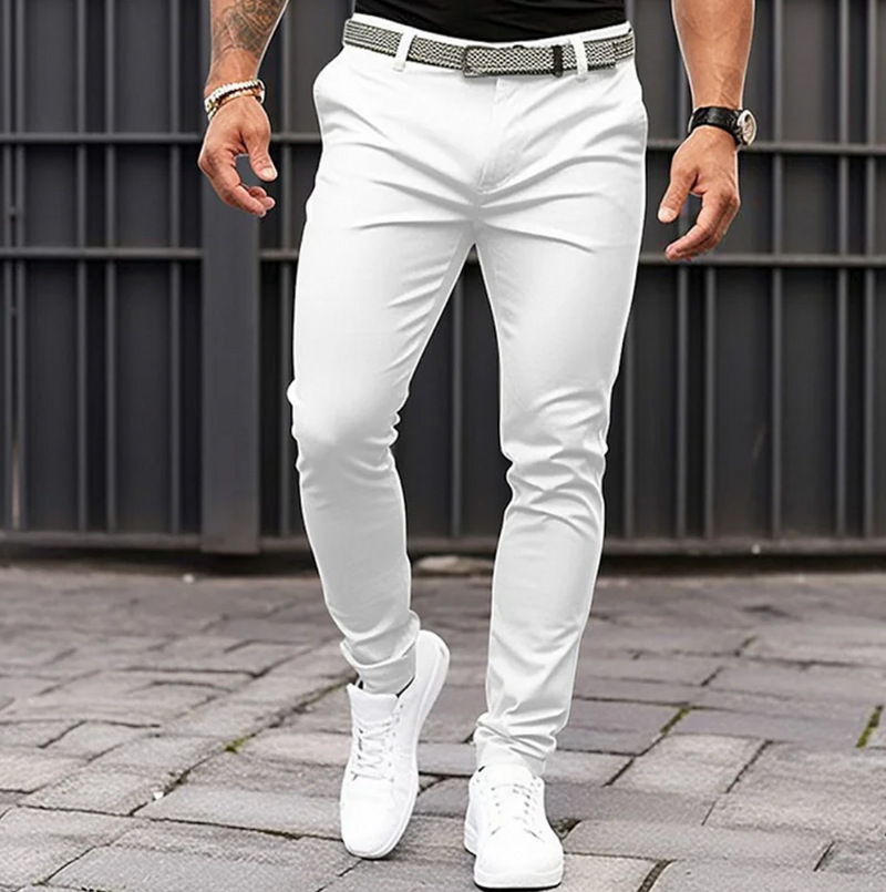 Pantalon Chino Confortable pour un Look Décontracté