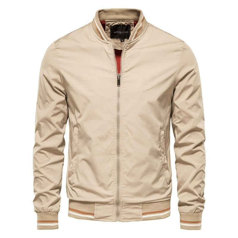 Blouson bomber en nylon élégant et résistant