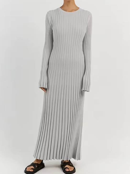 Robe Longue en Maille Luxe Élégante et Confortable