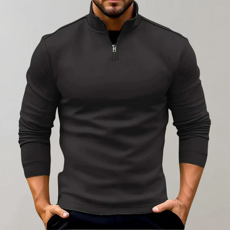 Sweatshirt demi-zip élégant et confortable pour chaque jour