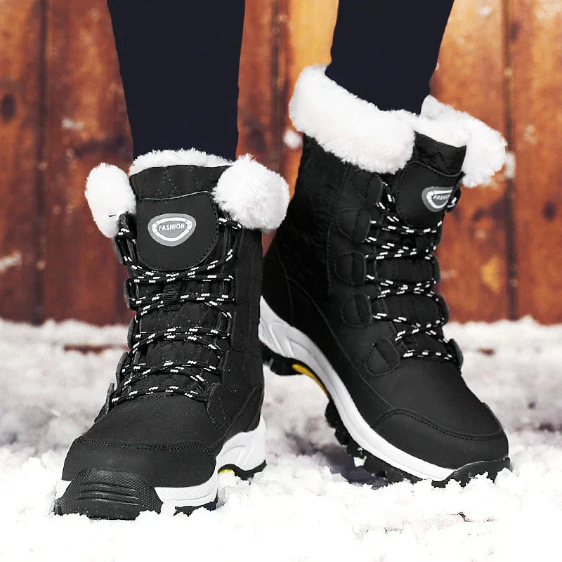 Bottes d'Hiver Modernes pour Femmes - Confortables et Élégantes