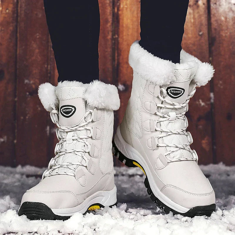 Bottes d'Hiver Modernes pour Femmes - Confortables et Élégantes