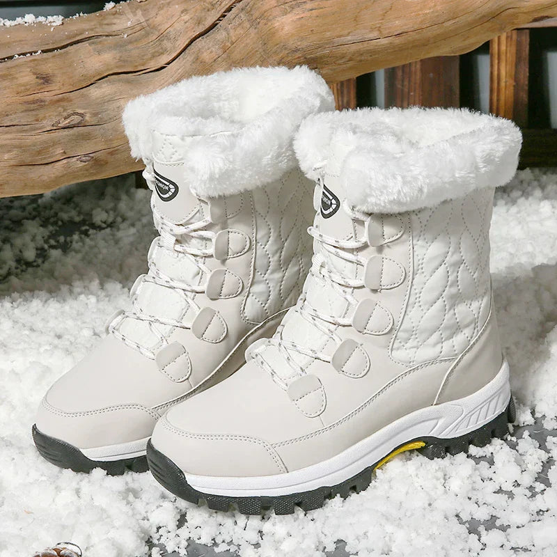 Bottes d'Hiver Modernes pour Femmes - Confortables et Élégantes