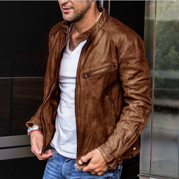 Veste en cuir élégante et durable pour des tenues stylées