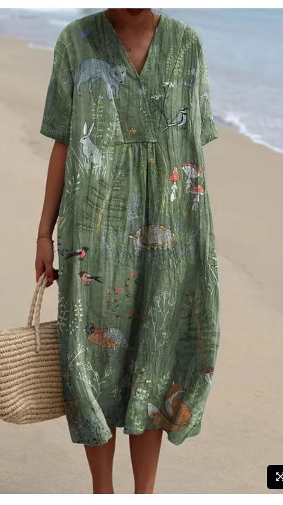 Robe Fleurie Colorée pour Femme
