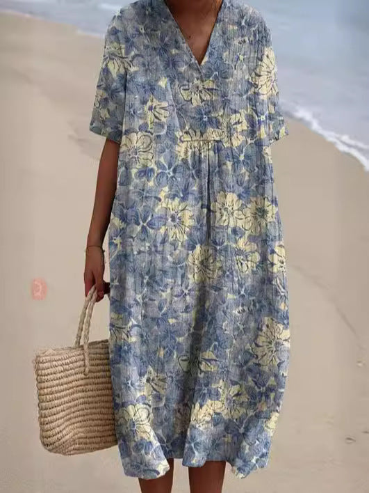 Robe Fleurie Colorée pour Femme