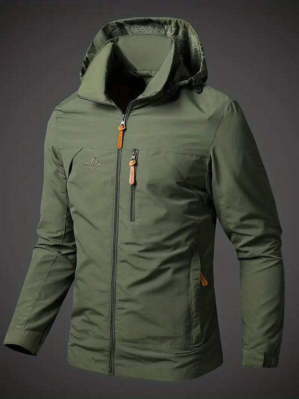 Veste légère avec capuche imperméable pour homme