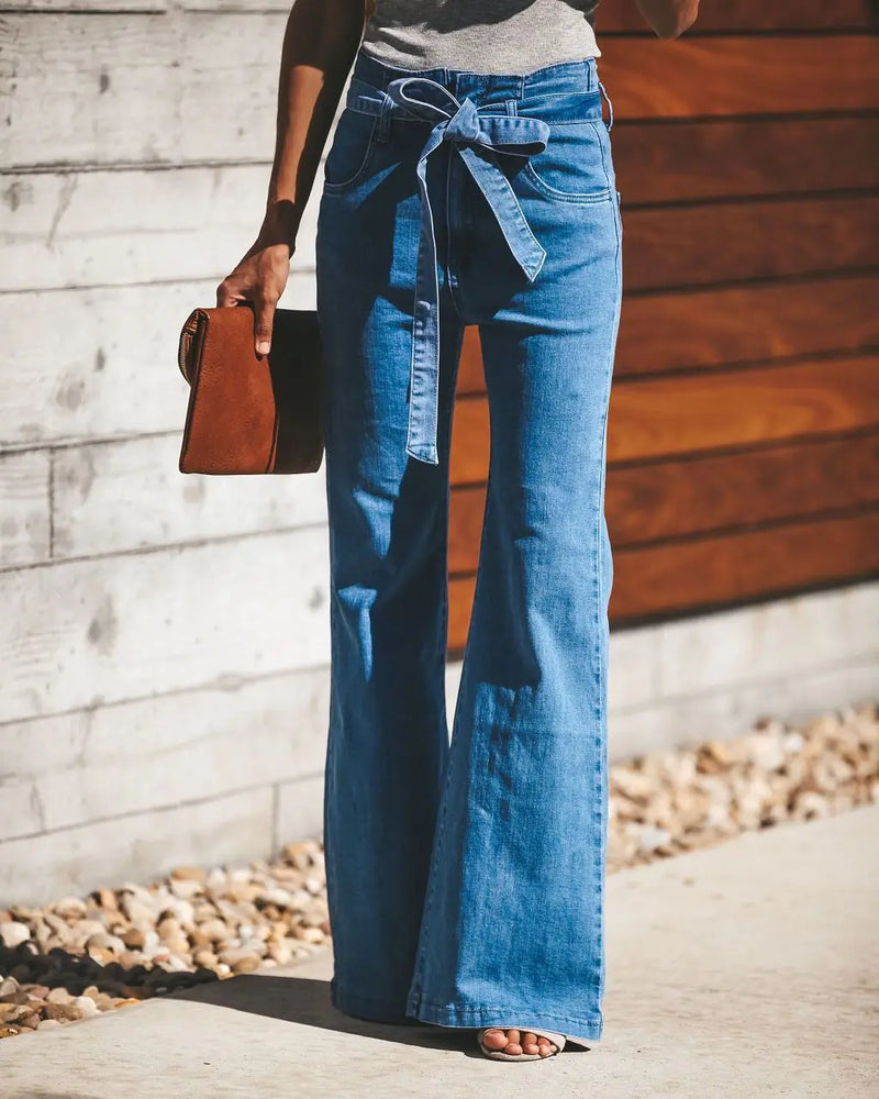 Jeans Évasés Raffinés pour Femmes