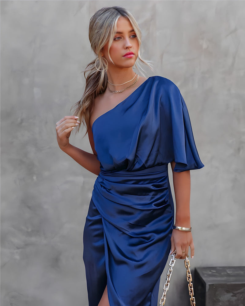 Robe Cocktail en Soie pour le Printemps et l'Été