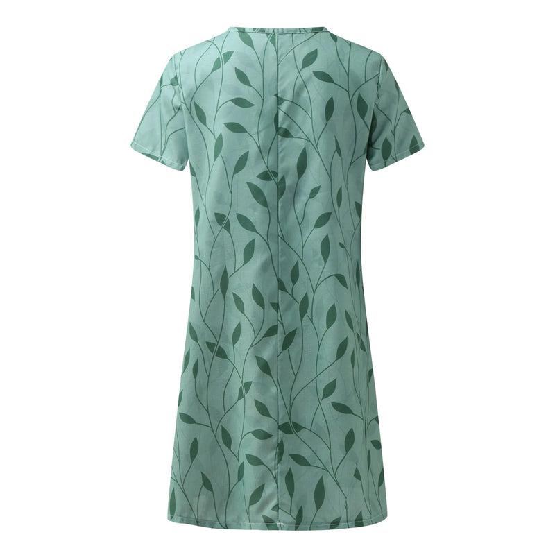 Robe d'été élégante à col en V