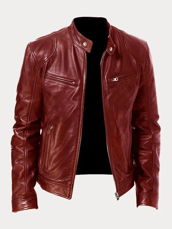 Veste en cuir pour hommes