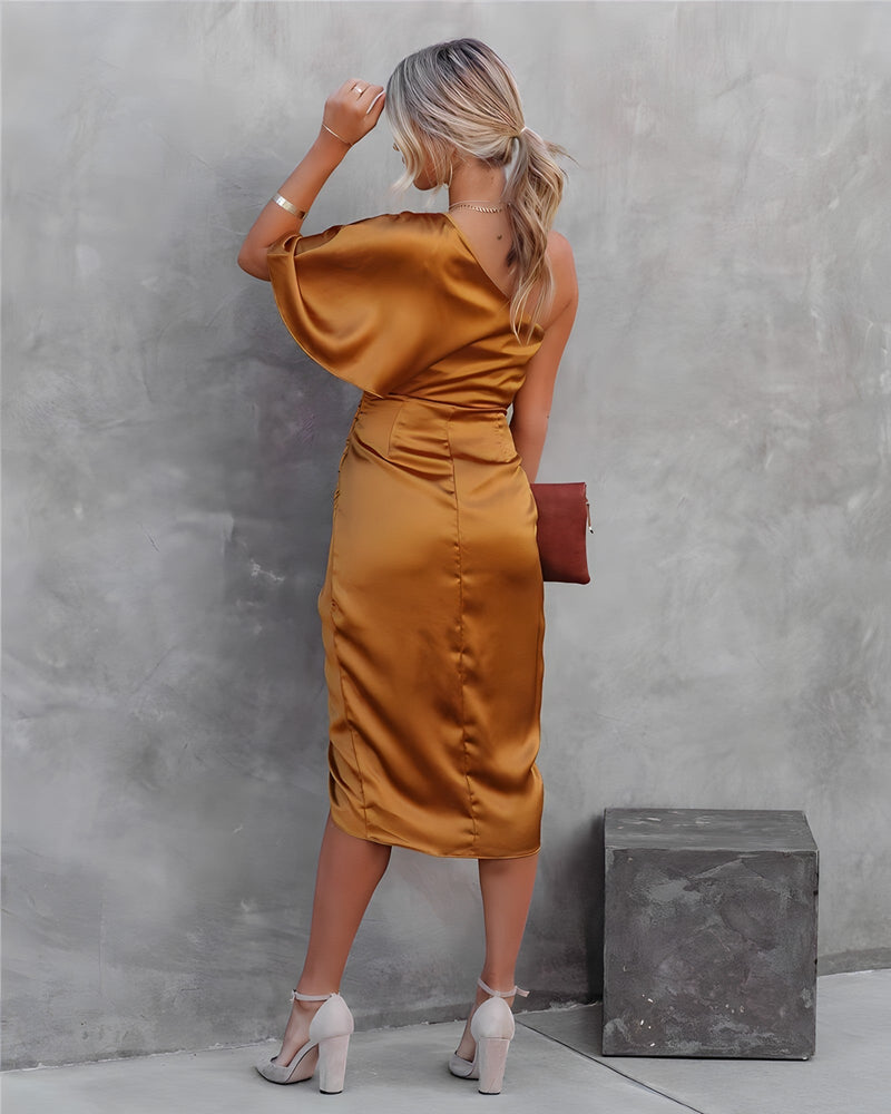 Robe Cocktail en Soie pour le Printemps et l'Été
