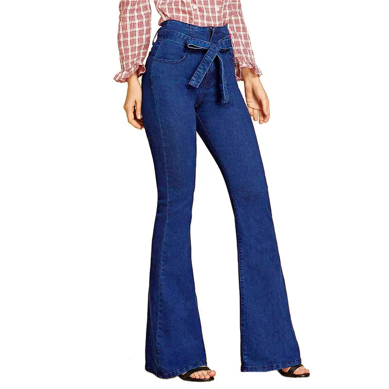 Jeans Évasés Raffinés pour Femmes