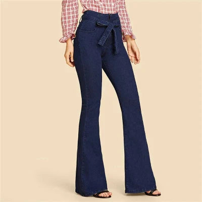 Jeans Évasés Raffinés pour Femmes