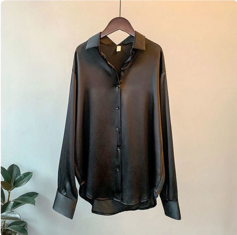 Chemise Satin Femme Élégante