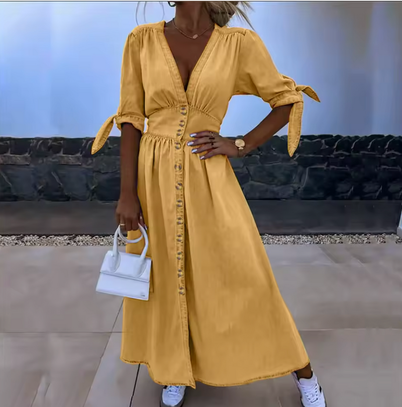 Robe en Denim Femme Éclatante