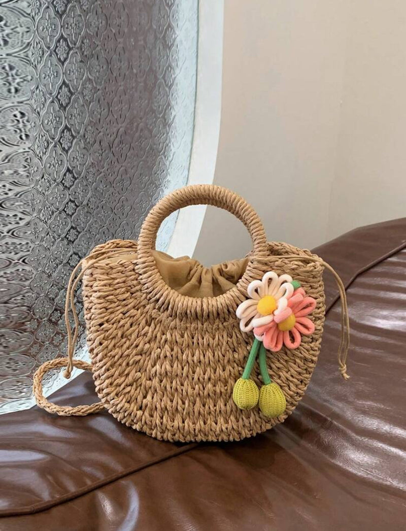 Sac en Paille Demi-Lune