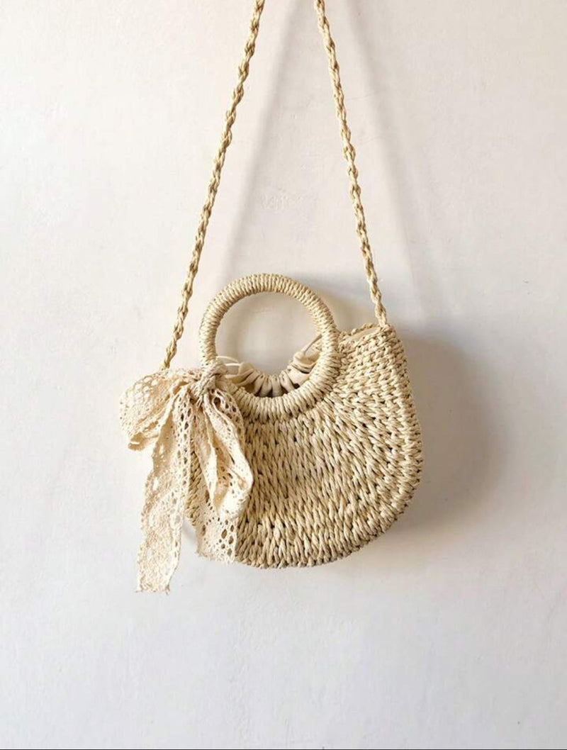 Sac en Paille Demi-Lune