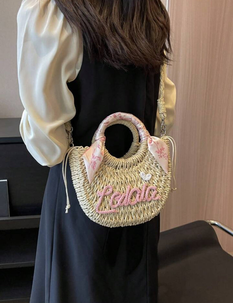 Sac en Paille Demi-Lune