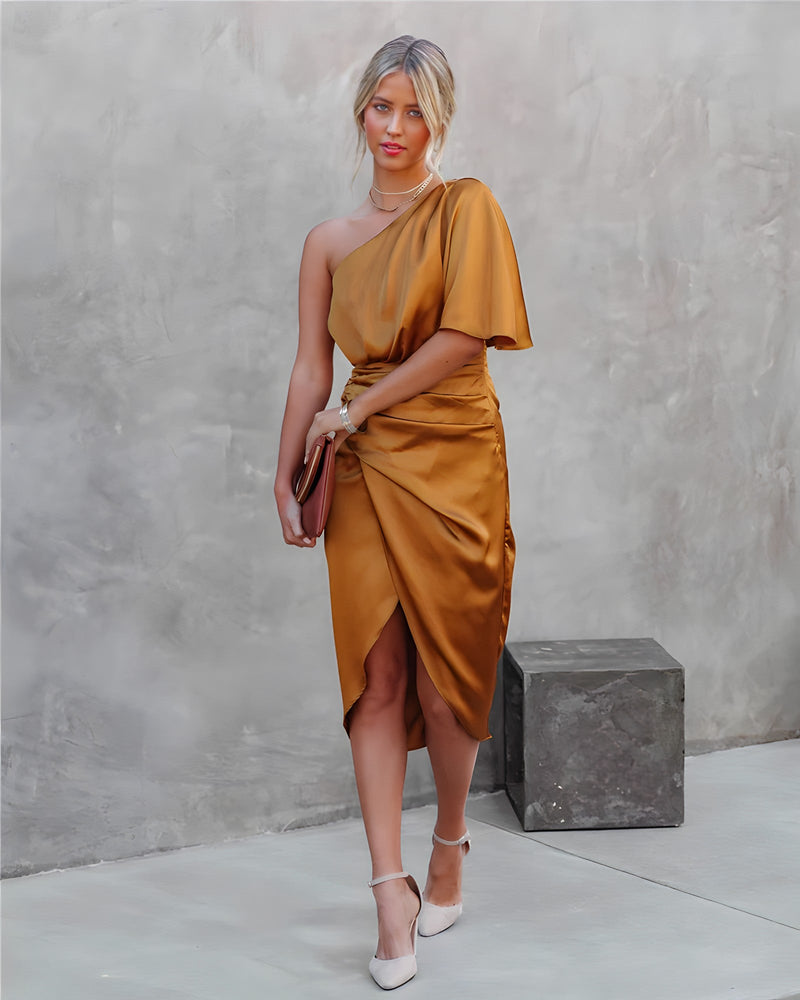 Robe Cocktail en Soie pour le Printemps et l'Été
