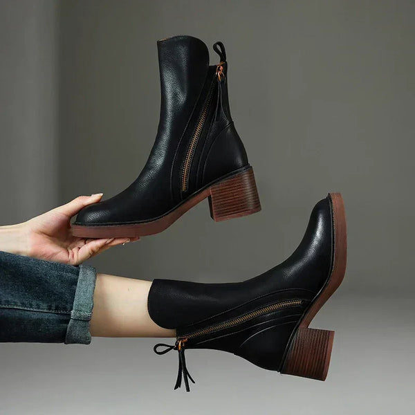 Bottes en cuir premium élégantes et confortables pour tous les jours