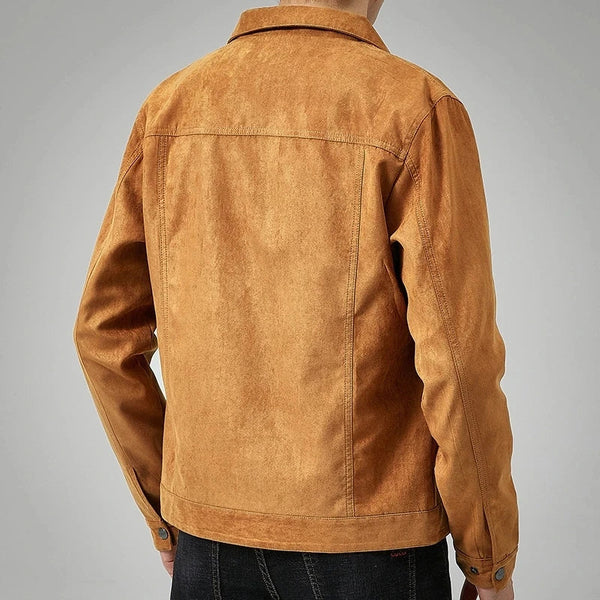 Blouson élégant en daim pour un style décontracté et tendance