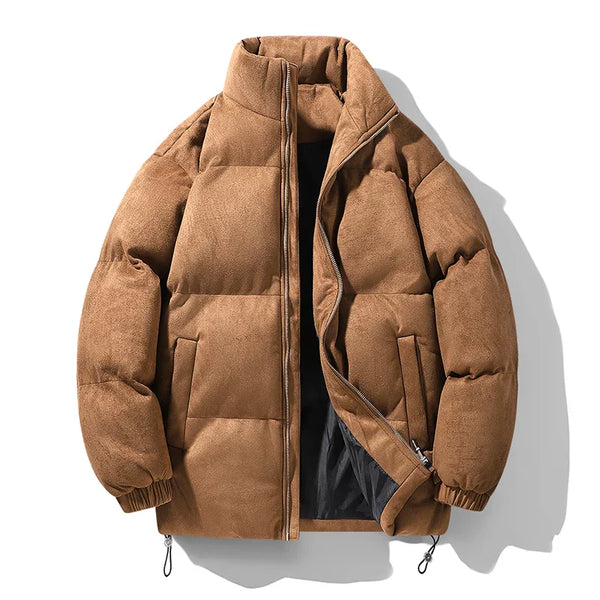 Stylische und bequeme Pufferjacke mit Stehkragen für kalte Tage