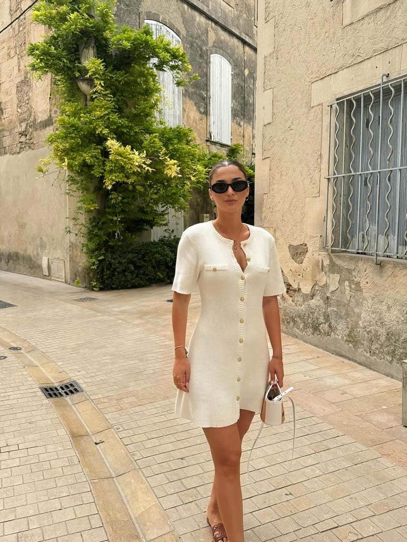 Robe Mini Tricotée