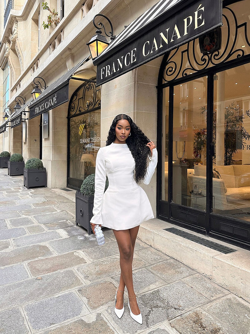 Robe courte Elysia - Élégance et Style