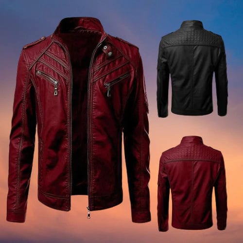 Veste en cuir luxueuse pour hommes