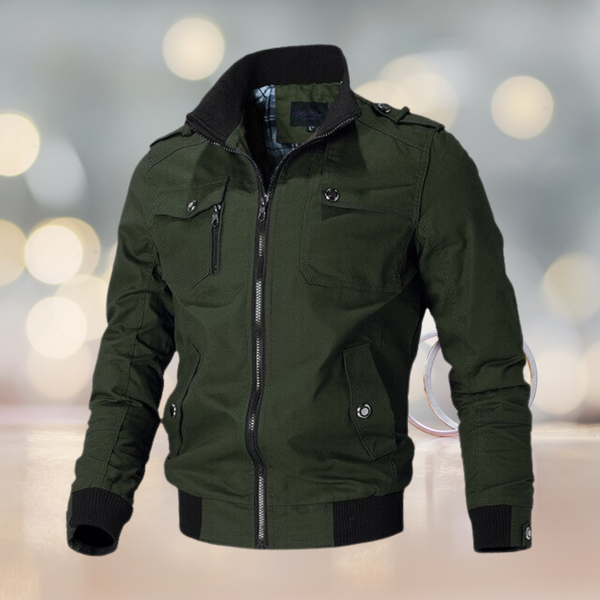 Veste coupe-vent militaire élégante et polyvalente pour hommes