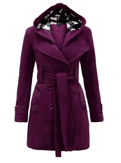 Trench-coat luxueux et ajustable pour une silhouette élégante