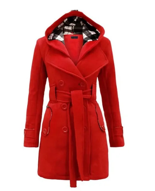 Trench-coat luxueux et ajustable pour une silhouette élégante