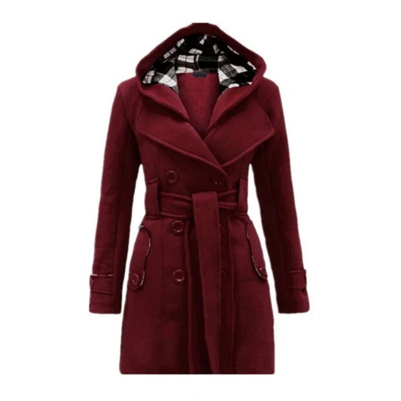 Trench-coat luxueux et ajustable pour une silhouette élégante