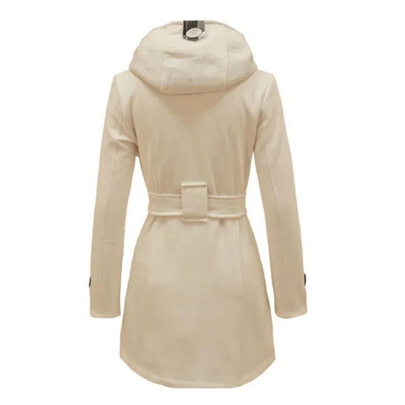 Trench-coat luxueux et ajustable pour une silhouette élégante