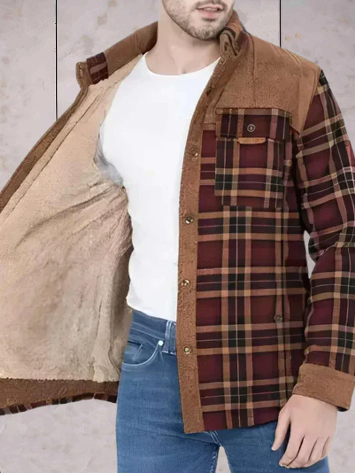 Veste en flanelle chaude et élégante pour les journées froides