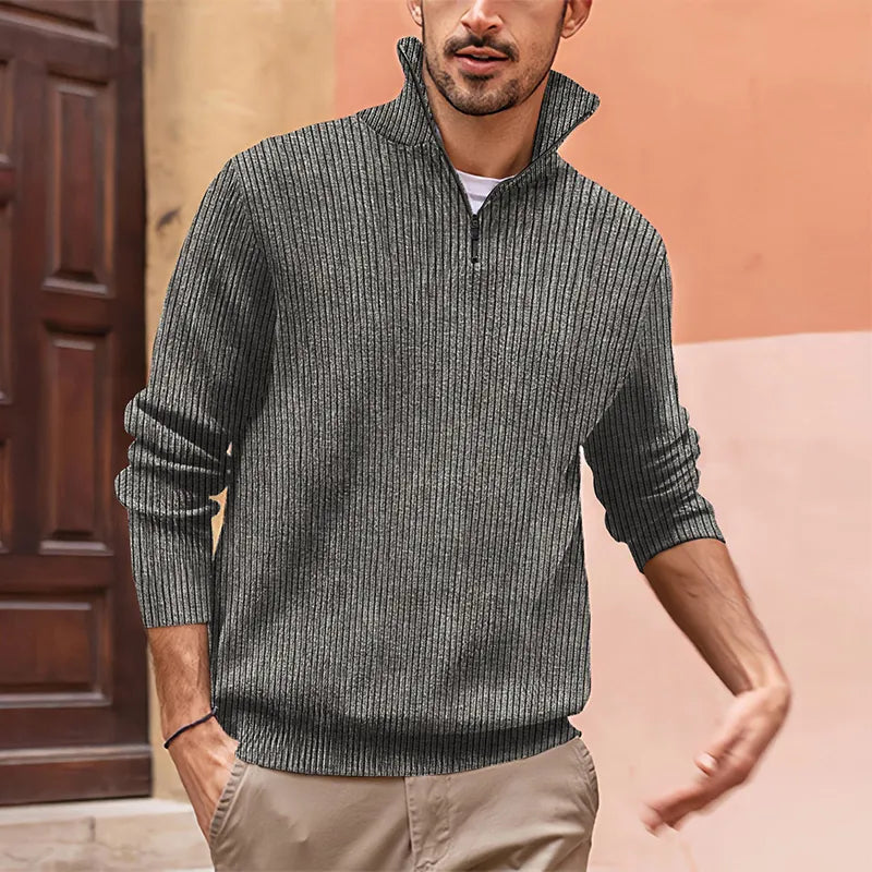 Pull demi-zip élégant et confortable pour un style moderne