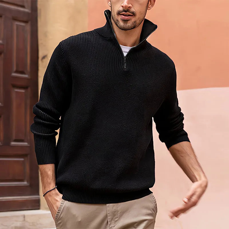 Pull demi-zip élégant et confortable pour un style moderne