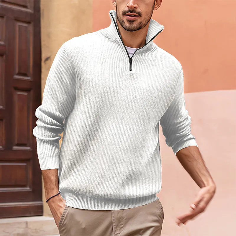 Pull demi-zip élégant et confortable pour un style moderne